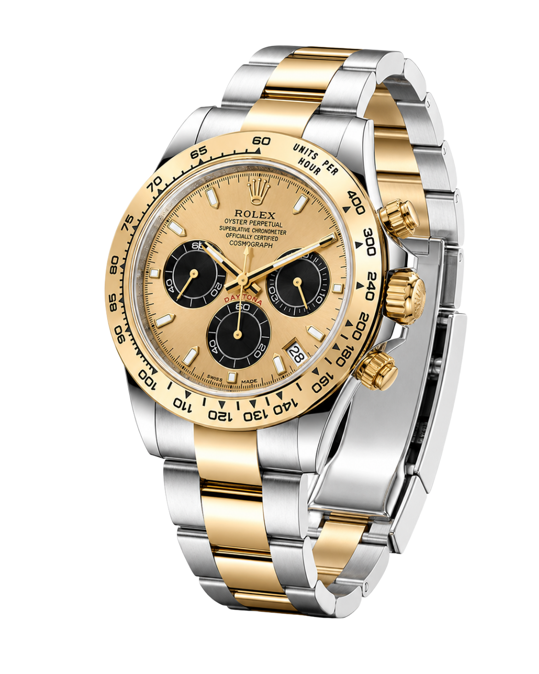 Rolex Daytona Cosmograph Daytona Golden black counters dial Oyster Yellow Rolesor 126503