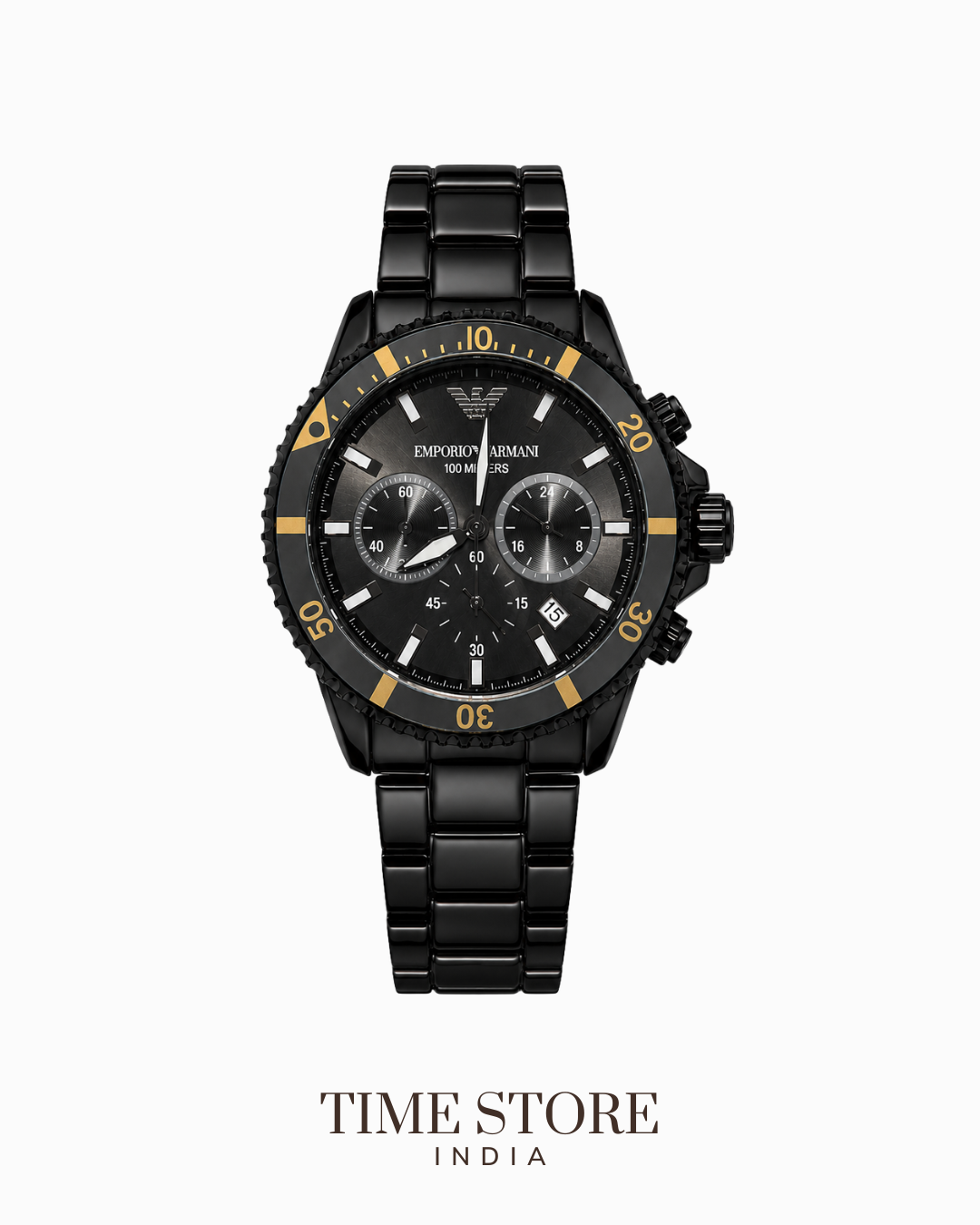 Black & Gold Chronograph
