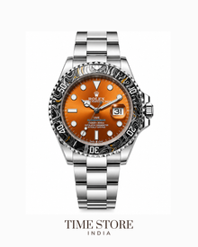 Submariner Silver Orange Dial Artistic Bezel