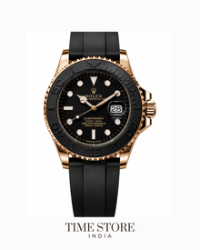 Submariner Rose Gold Black Dial Oysterflex
