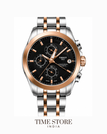 Two-Tone Rose Gold Black Dial Chronograph
