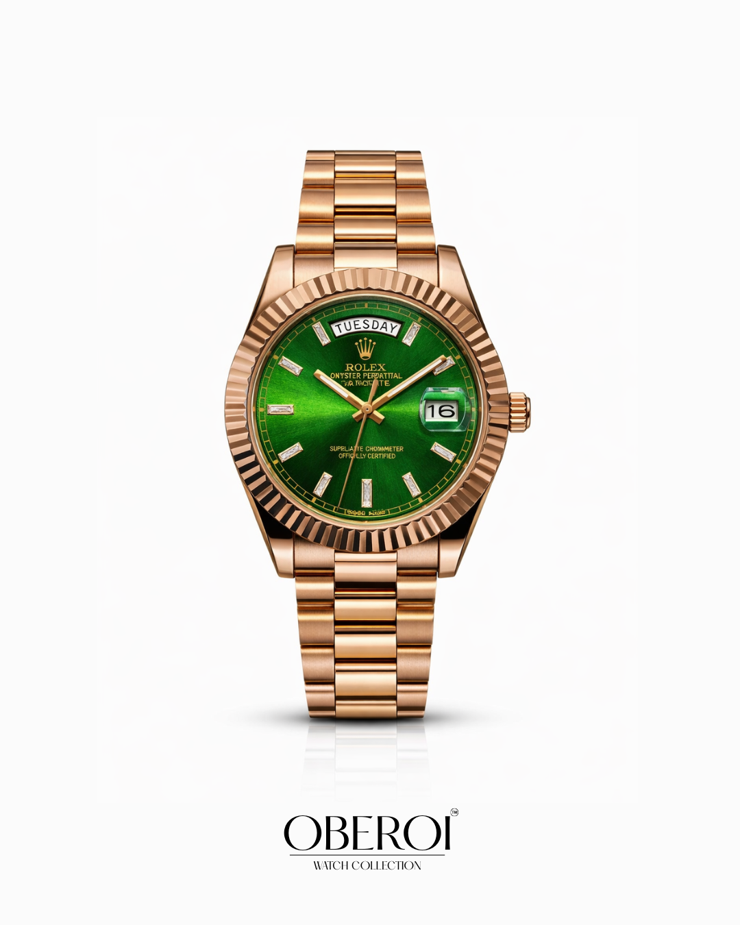 Emerald Royal Day-Date – Rose Gold Signature Edition