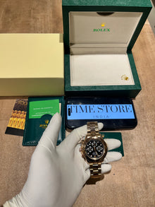 Daytona Full Gold Black Dial Chronograph