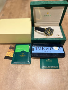 Daytona Gold Black Dial Oysterflex