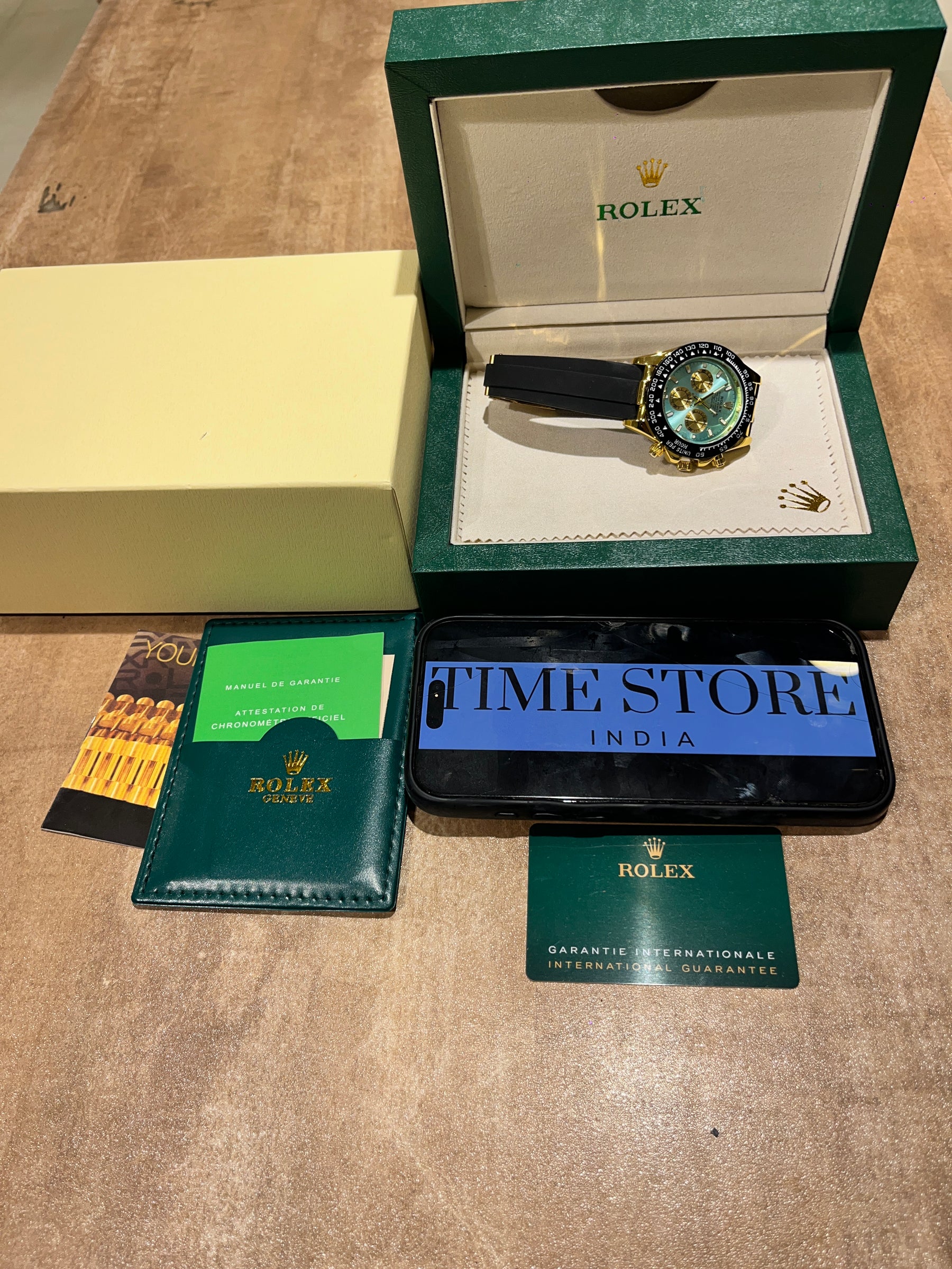 Daytona Gold Tiffany Blue Dial Oysterflex