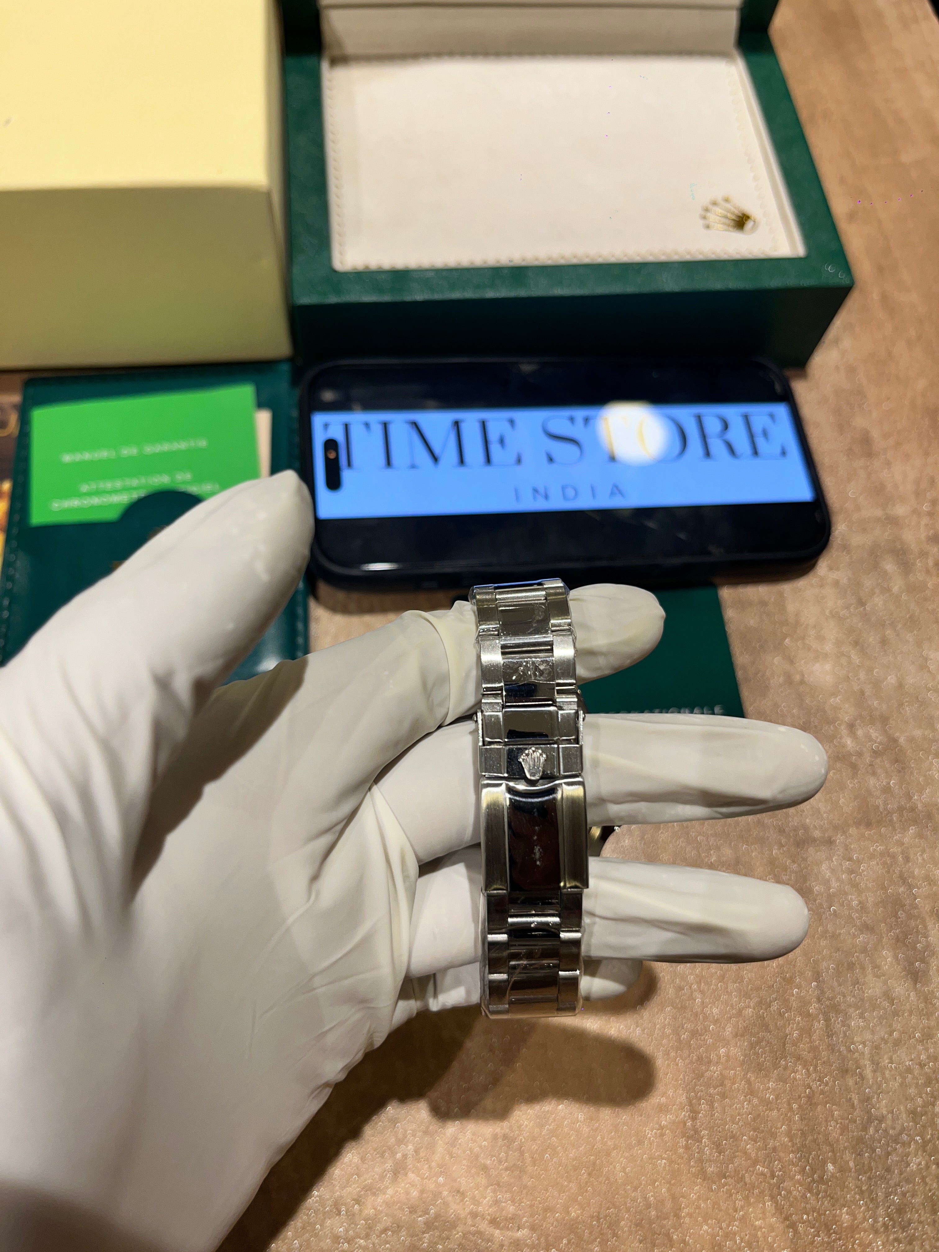 Submariner Silver Blue Gradient Dial Artistic Bezel