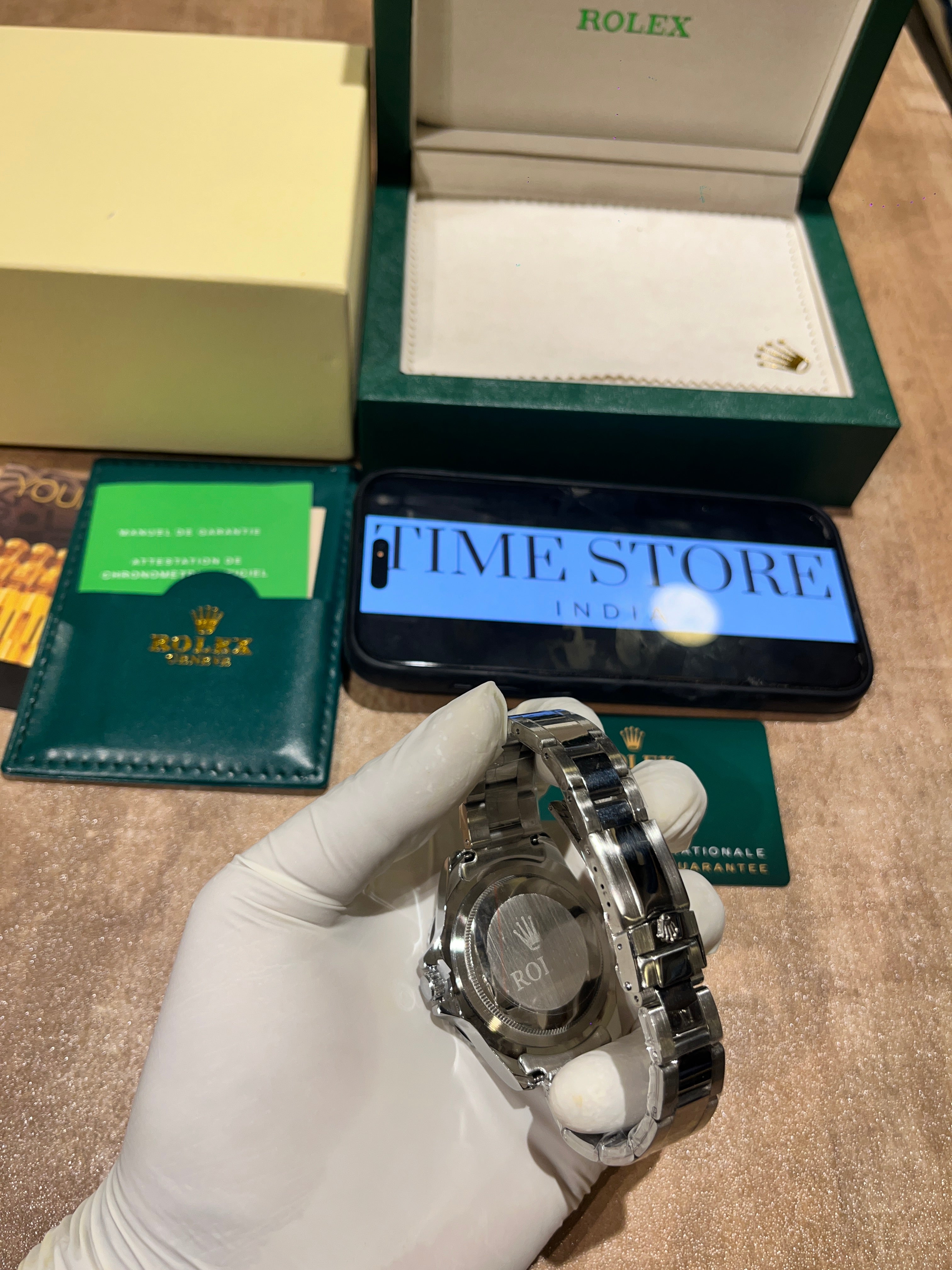 Submariner Silver Black Dial Artistic Bezel
