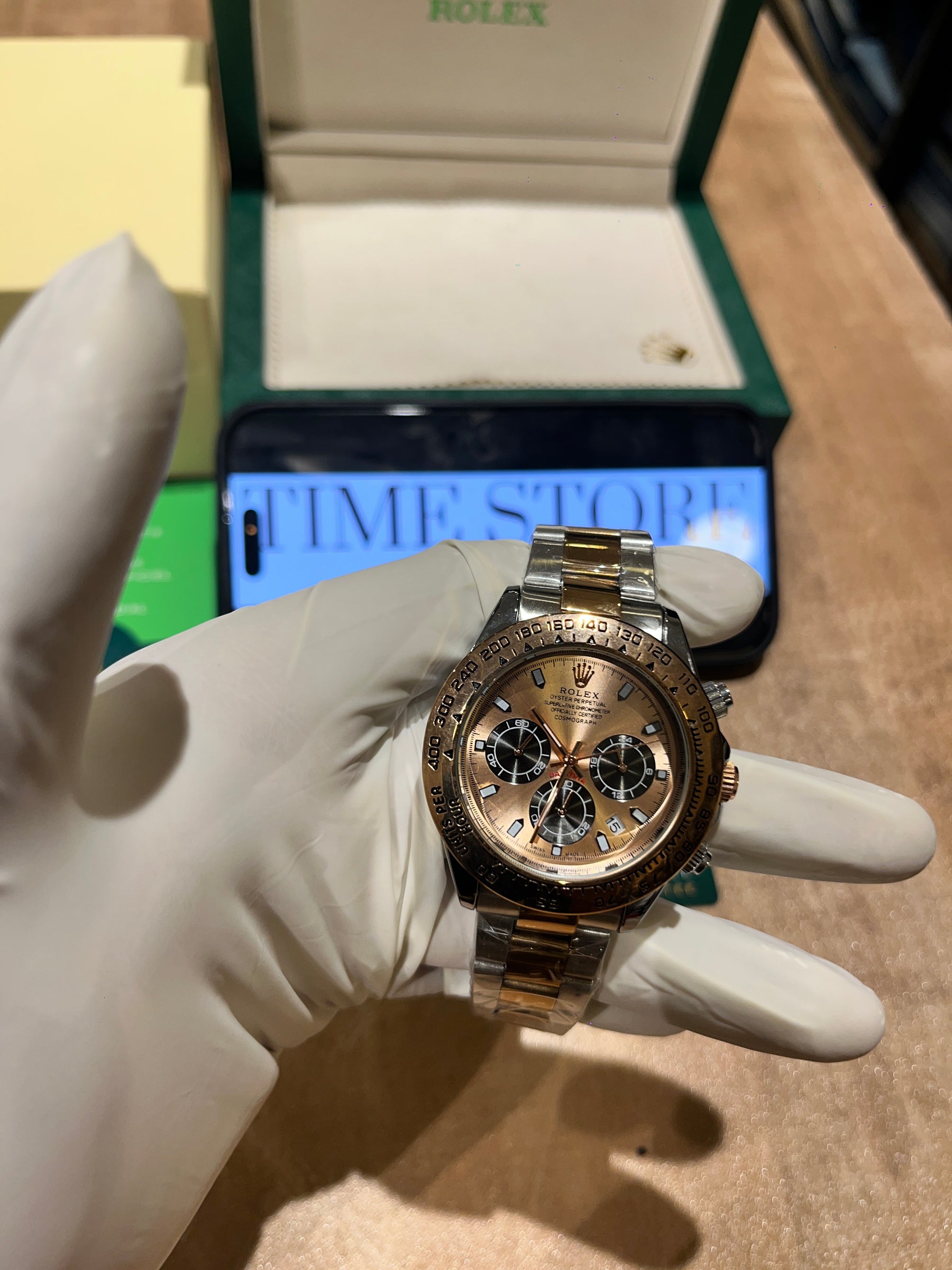 Daytona Two-Tone Champagne Dial Chronograph