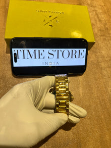 Gold Black Dial Chronograph