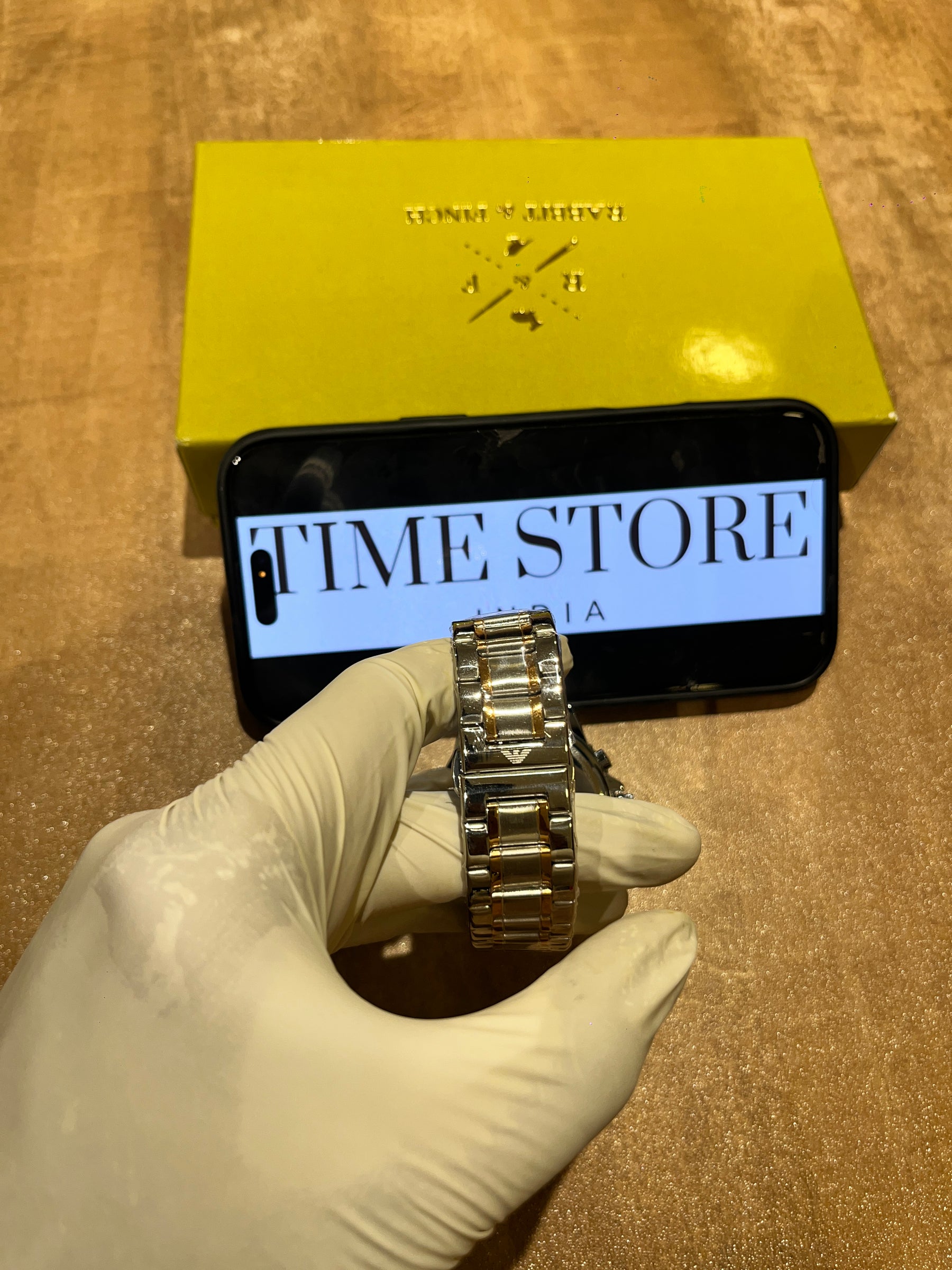 Two-Tone Brown Chronograph
