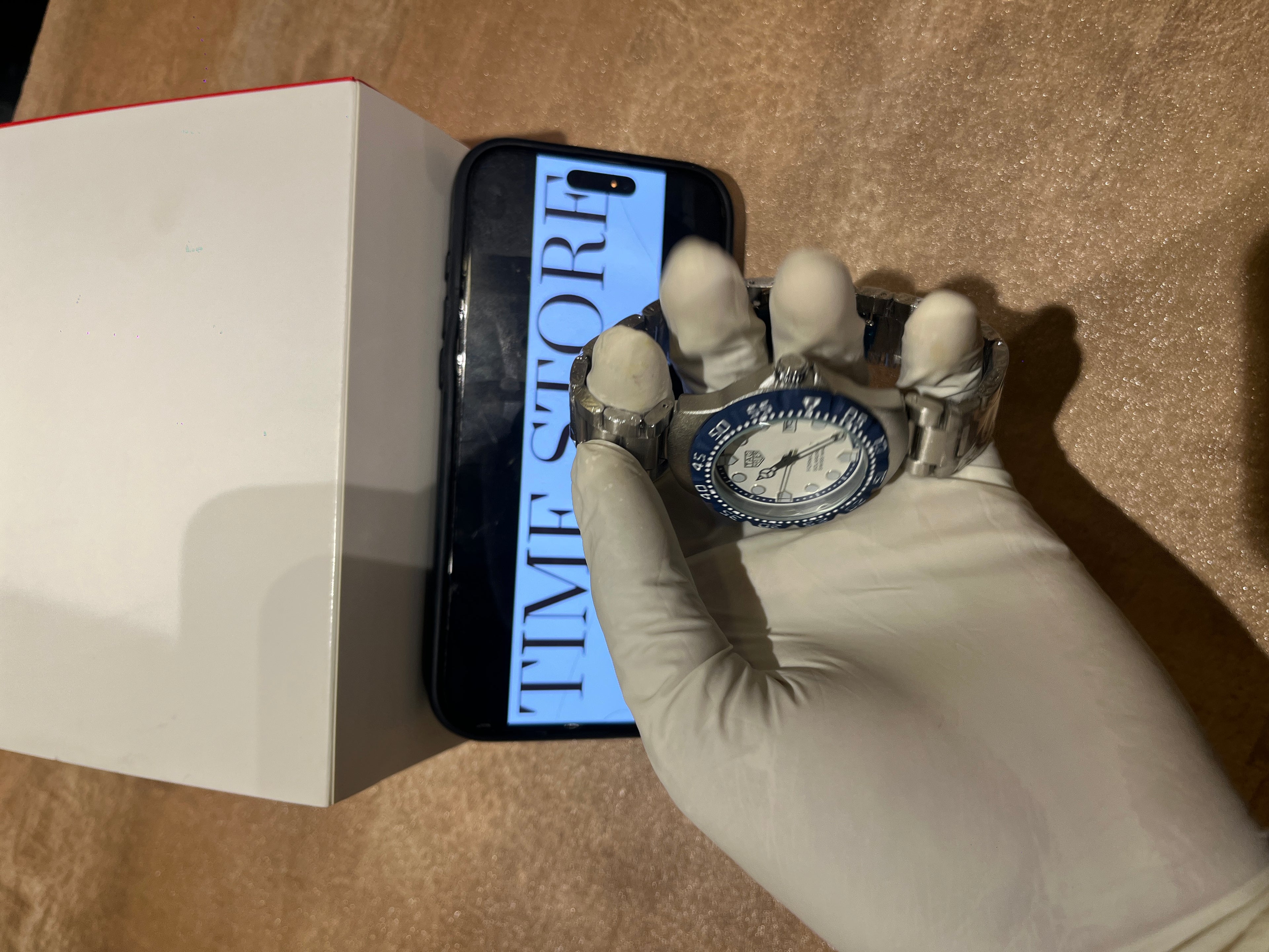 Formula 1 Solargraph Silver White Dial Blue Bezel