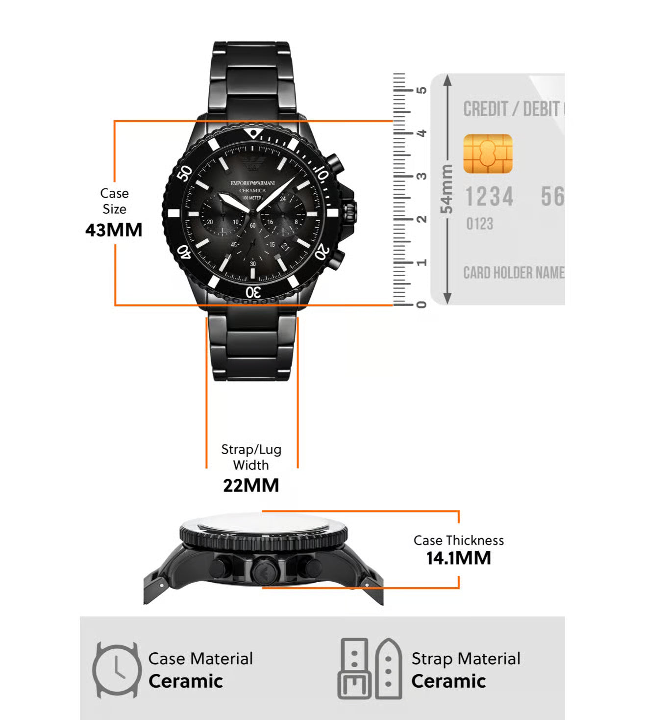 AR70010 Chronograph Watch for Men