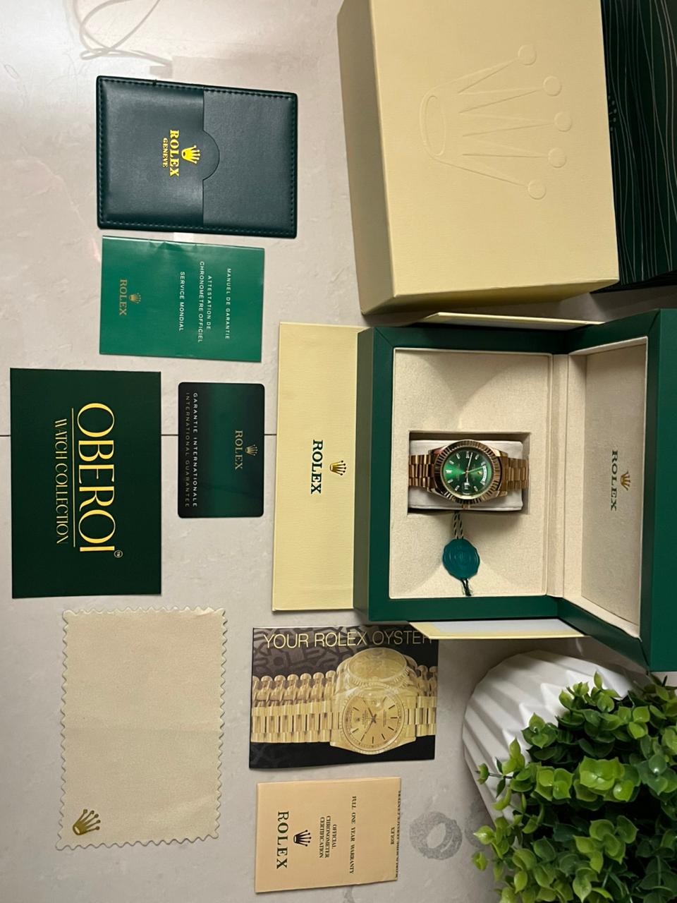 Emerald Royal Day-Date – Rose Gold Signature Edition