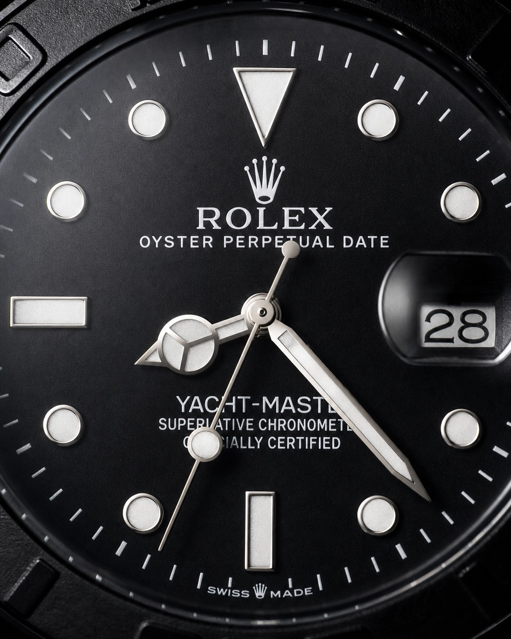 Rolex Watch – Rolex Yacht Master 40 Black Watch with Black Dial