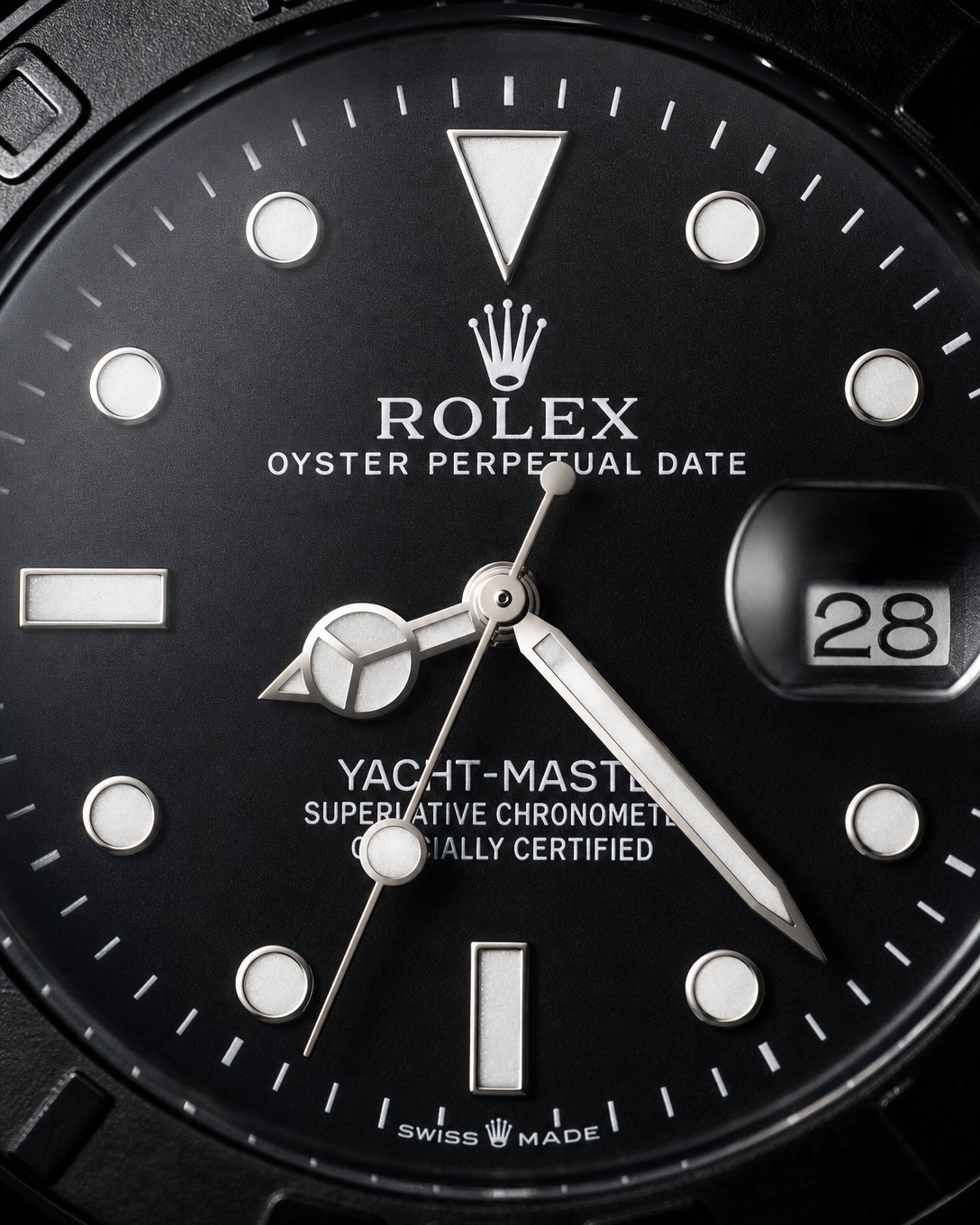 Rolex Watch – Rolex Yacht Master 40 Black Watch with Black Dial