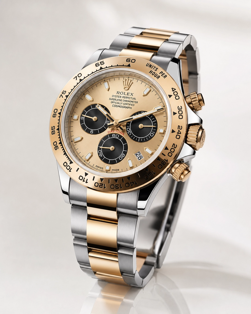 Rolex Daytona Cosmograph Daytona Golden black counters dial Oyster Yellow Rolesor 126503