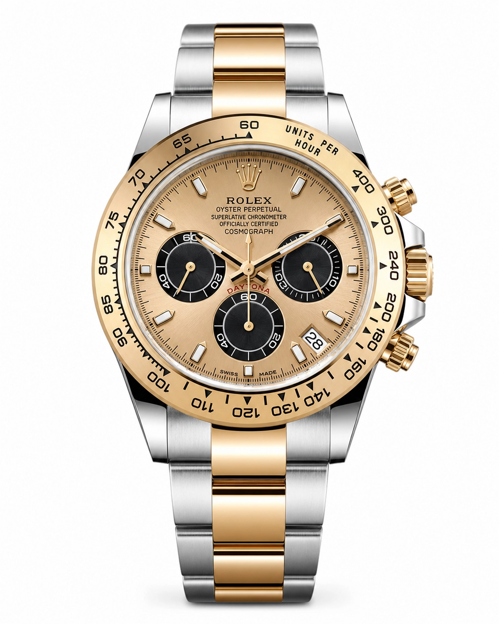 Rolex Daytona Cosmograph Daytona Golden black counters dial Oyster Yellow Rolesor 126503
