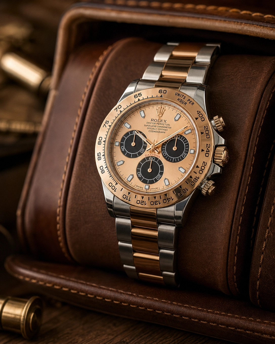 Rolex Daytona Cosmograph Daytona Golden black counters dial Oyster Yellow Rolesor 126503