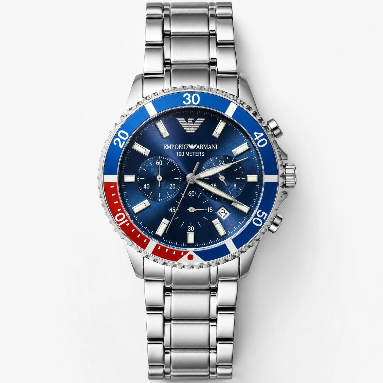 Emporio Armani Stainless Steel Analog Green Dial Men's Watch-Ar11586