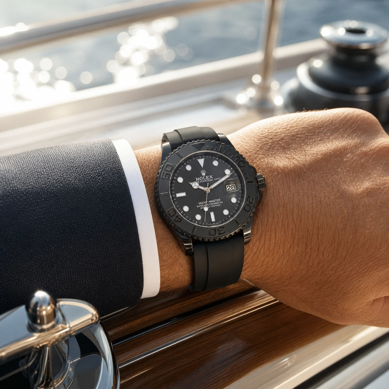 Rolex Yacht-Master 42 Black 226659 Oysterflex