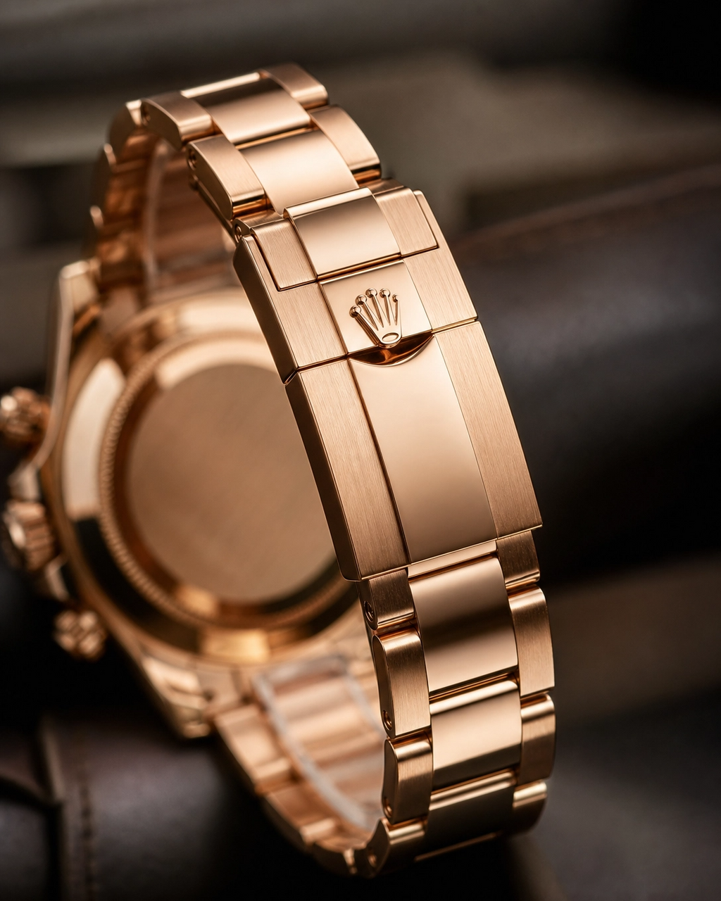 Rolex Daytona Rose Gold Black Dial Cosmograph 40mm Watch 116505