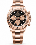 Rolex Daytona Rose Gold Black Dial Cosmograph 40mm Watch 116505