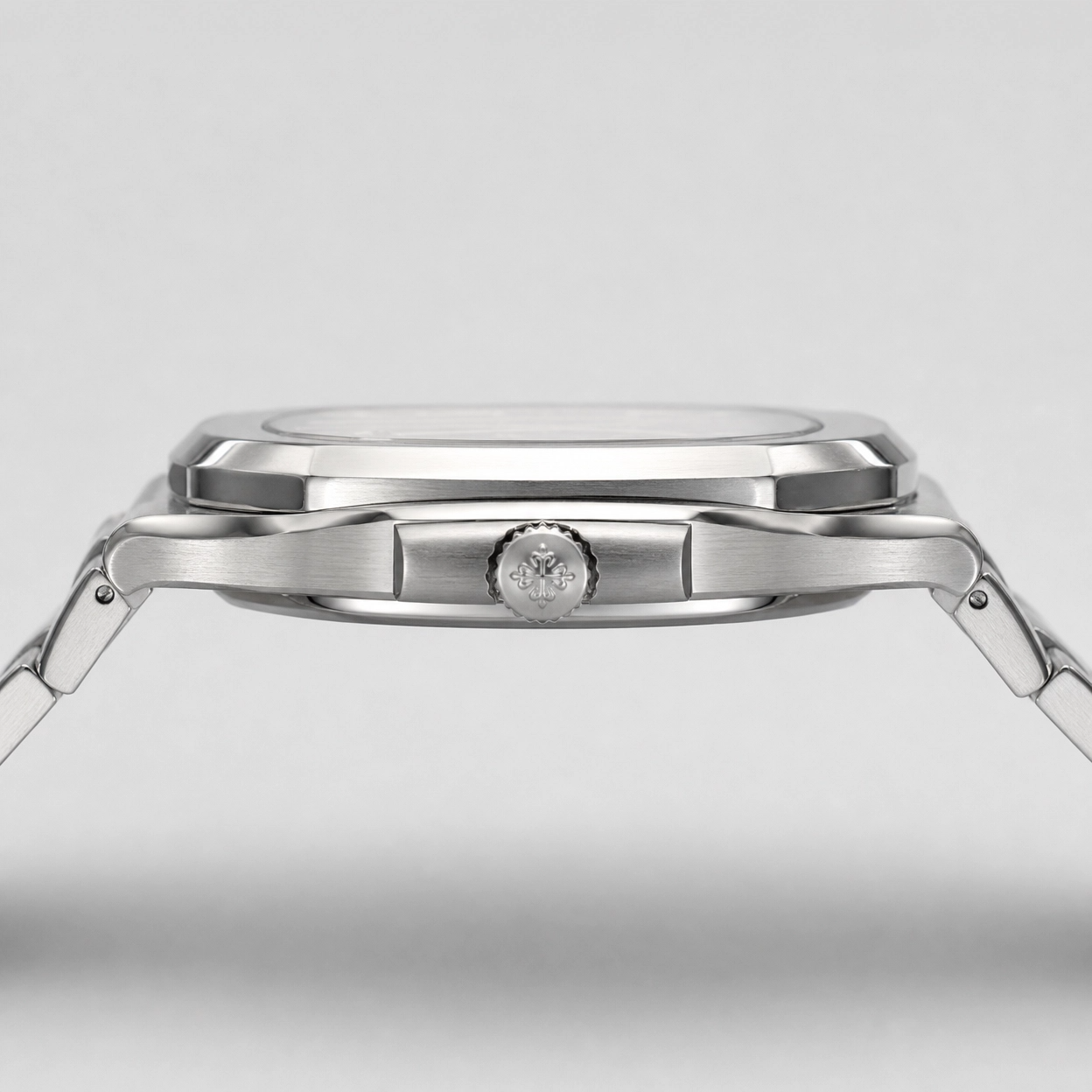 Patek Philippe Square Skeleton Transparent Back Men’s Stainless Steel Watch